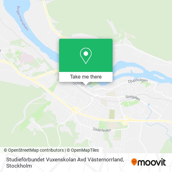 Studieförbundet Vuxenskolan Avd Västernorrland map