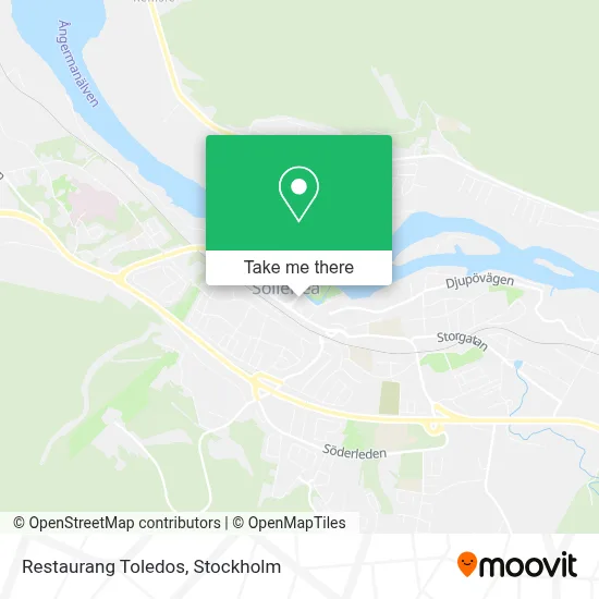 Restaurang Toledos map