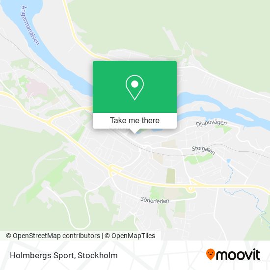 Holmbergs Sport map