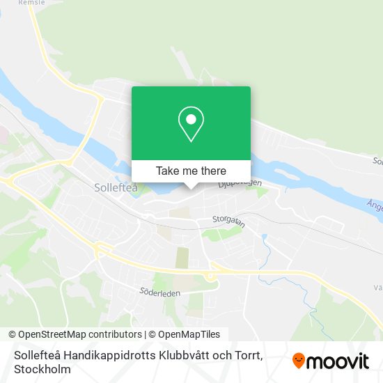 Sollefteå Handikappidrotts Klubbvått och Torrt map