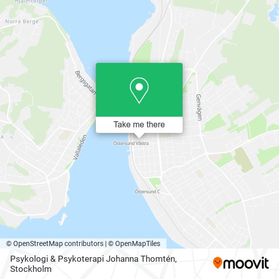 Psykologi & Psykoterapi Johanna Thomtén map