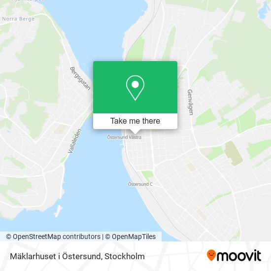 Mäklarhuset i Östersund map