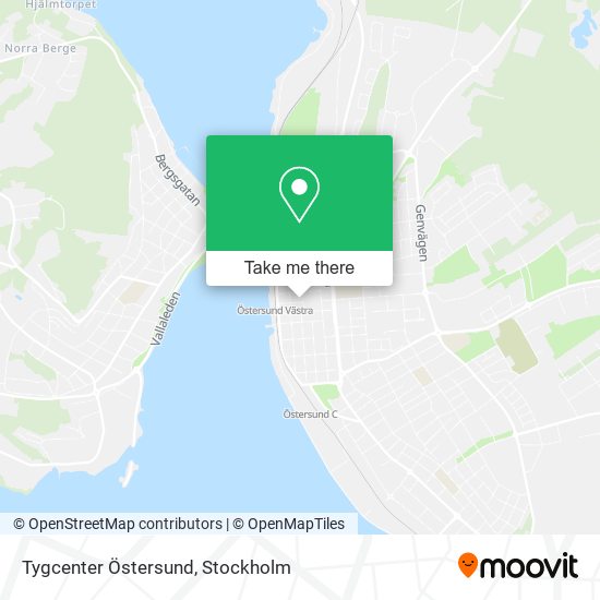 Tygcenter Östersund map