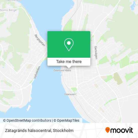 Zätagränds hälsocentral map