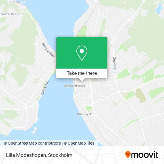 Lilla Modeshopen map