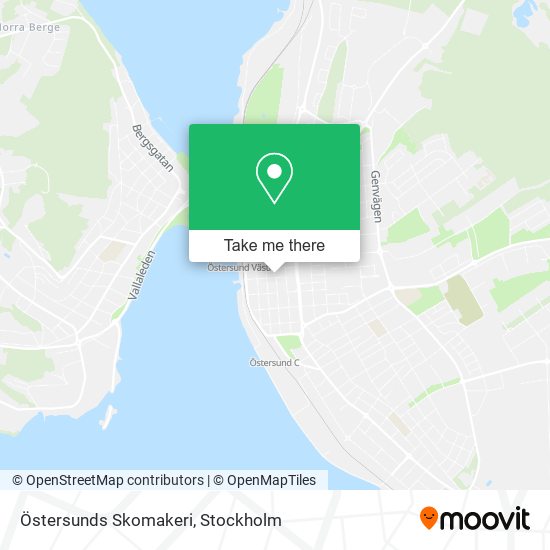 Östersunds Skomakeri map