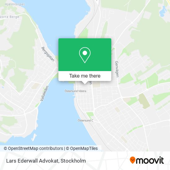 Lars Ederwall Advokat map
