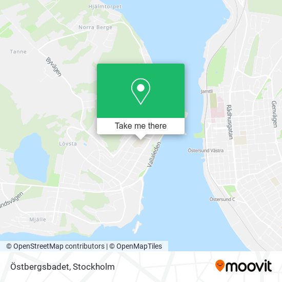 Östbergsbadet map