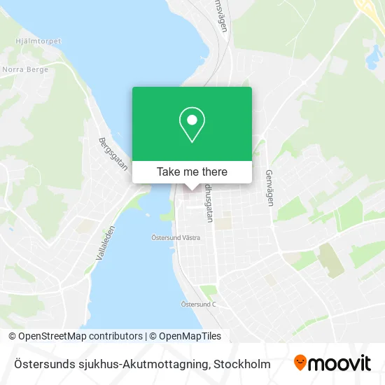 Östersunds sjukhus-Akutmottagning map
