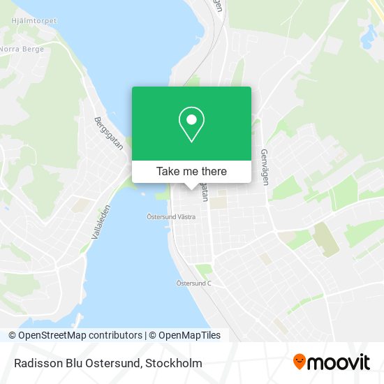 Radisson Blu Ostersund map