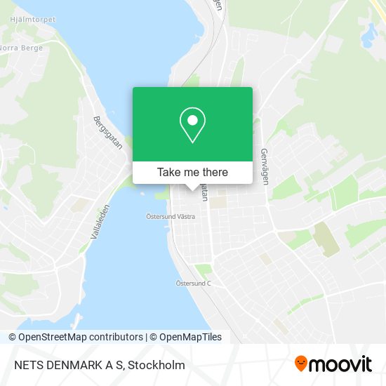 NETS DENMARK A S map