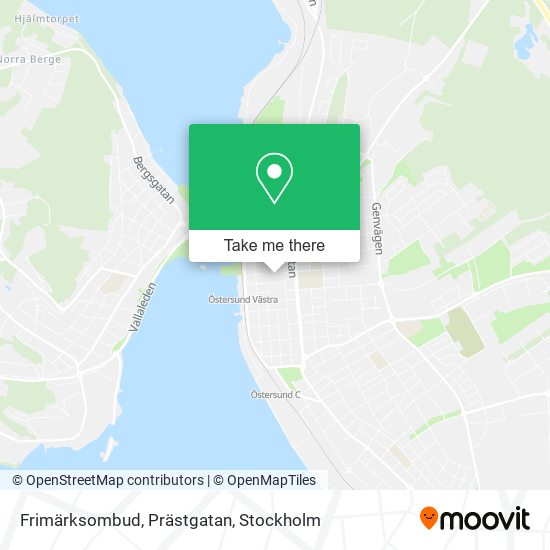 Frimärksombud, Prästgatan map