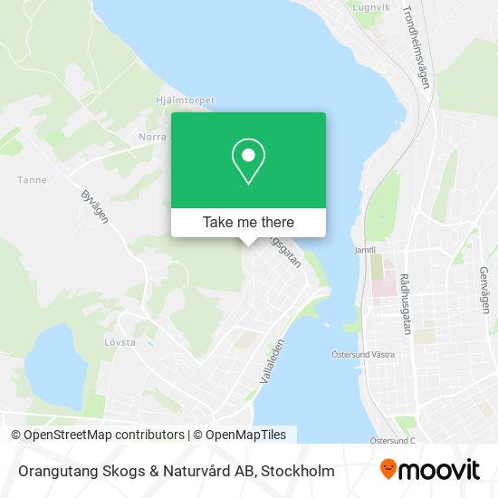 Orangutang Skogs & Naturvård AB map