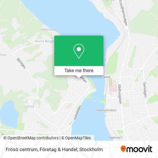 Frösö centrum, Företag & Handel map