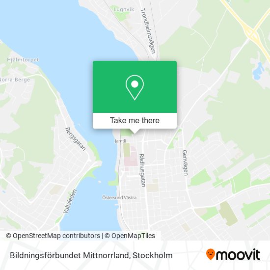 Bildningsförbundet Mittnorrland map