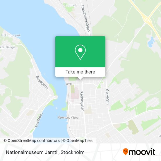Nationalmuseum Jamtli map