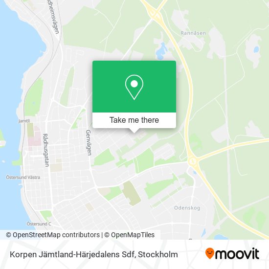 Korpen Jämtland-Härjedalens Sdf map