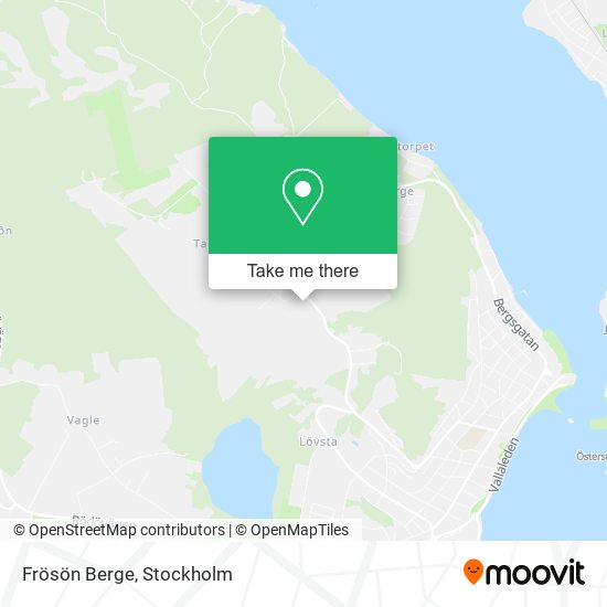 Frösön Berge map