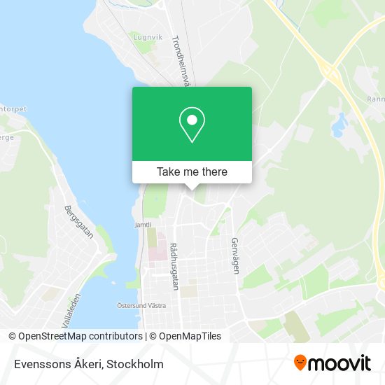 Evenssons Åkeri map