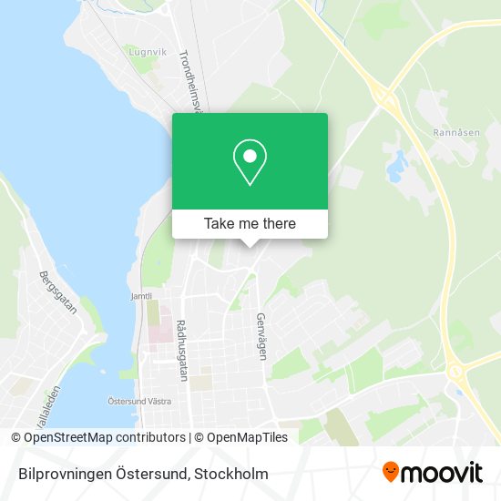 Bilprovningen Östersund map