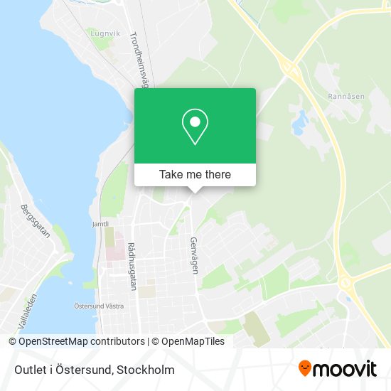 Outlet i Östersund map