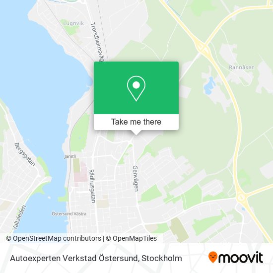 Autoexperten Verkstad Östersund map