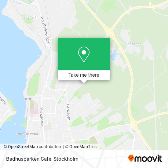 Badhusparken Café map