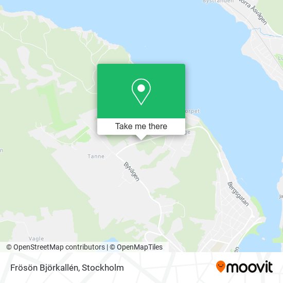 Frösön Björkallén map