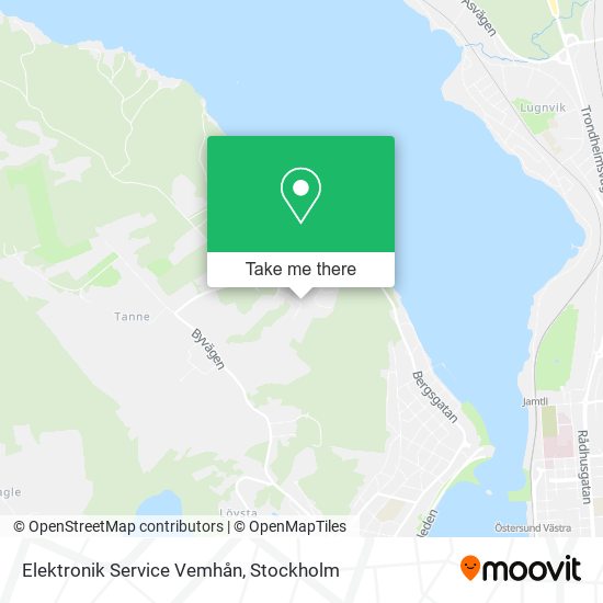 Elektronik Service Vemhån map