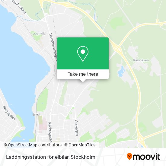Laddningsstation för elbilar map