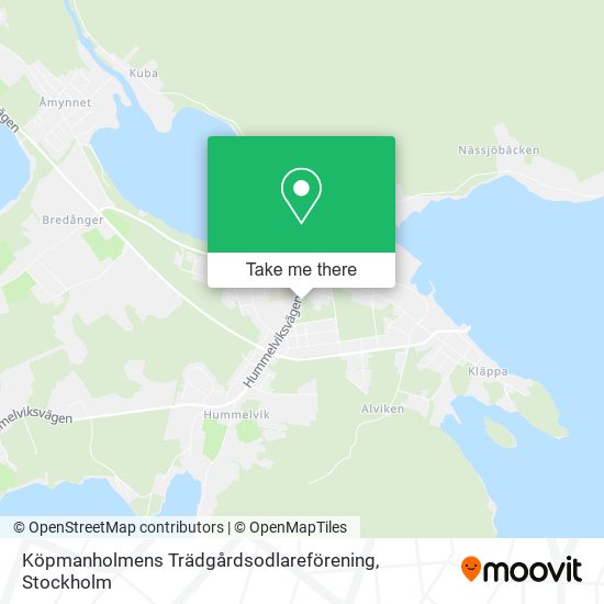 Köpmanholmens Trädgårdsodlareförening map