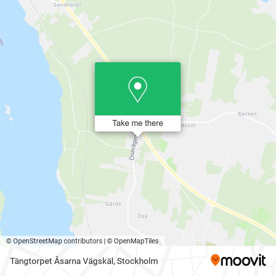 Tängtorpet Åsarna Vägskäl map