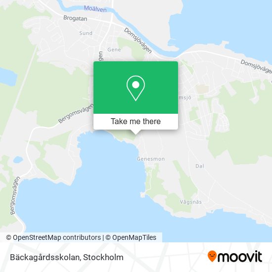 Bäckagårdsskolan map