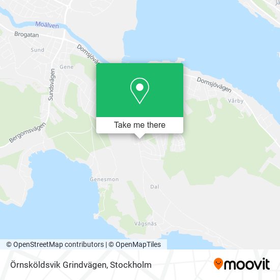 Örnsköldsvik Grindvägen map