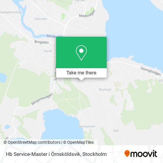 Hb Service-Master i Örnsköldsvik map