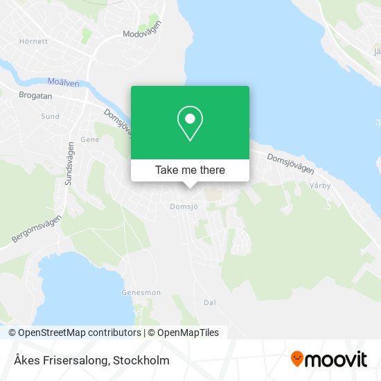 Åkes Frisersalong map