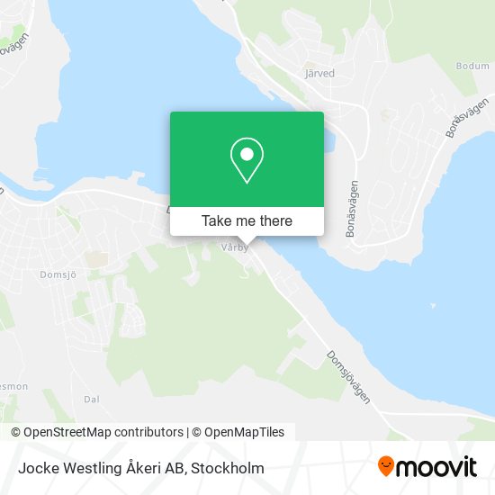 Jocke Westling Åkeri AB map