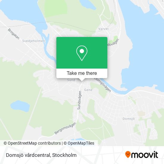 Domsjö vårdcentral map