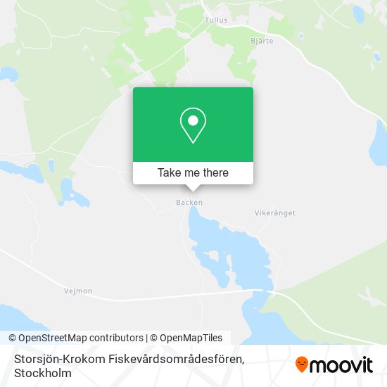 Storsjön-Krokom Fiskevårdsområdesfören map