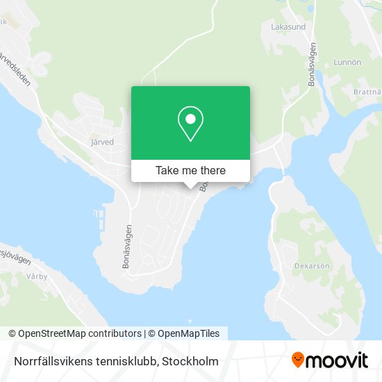 Norrfällsvikens tennisklubb map