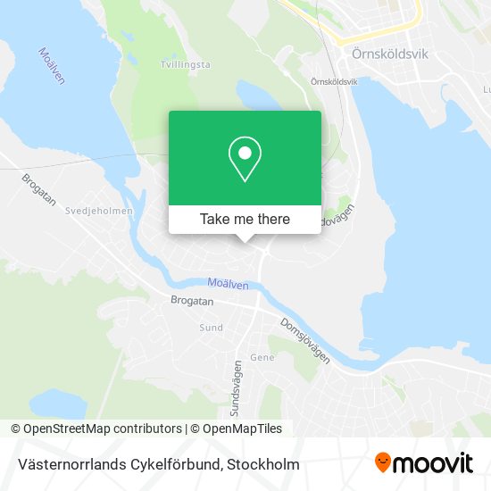 Västernorrlands Cykelförbund map