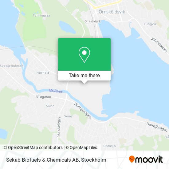 Sekab Biofuels & Chemicals AB map