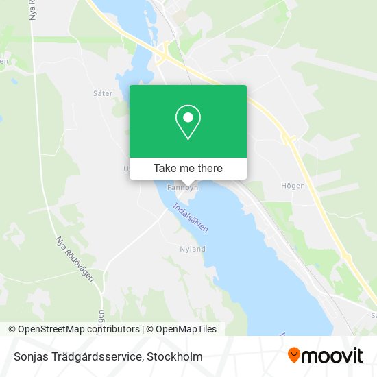 Sonjas Trädgårdsservice map