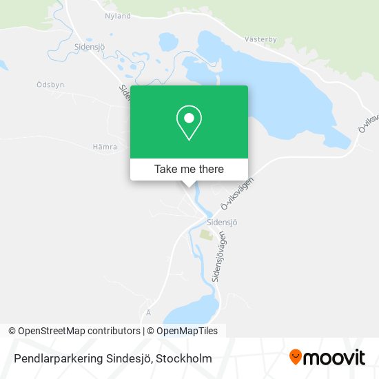 Pendlarparkering Sindesjö map