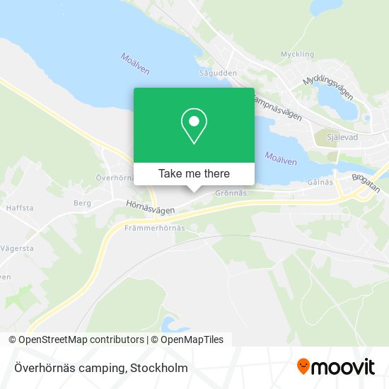 Överhörnäs camping map
