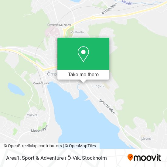 Area1, Sport & Adventure i Ö-Vik map