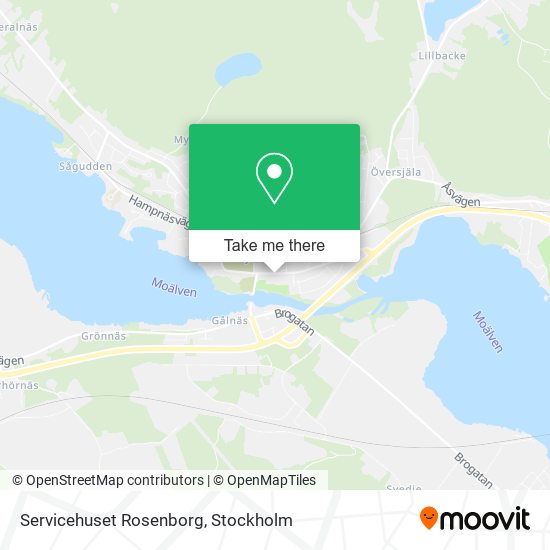 Servicehuset Rosenborg map