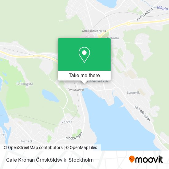 Cafe Kronan Örnsköldsvik map