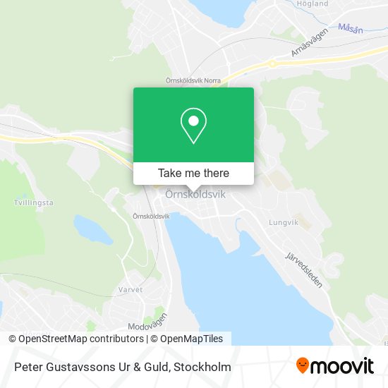 Peter Gustavssons Ur & Guld map