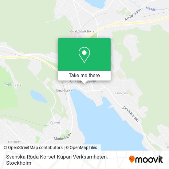 Svenska Röda Korset Kupan Verksamheten map